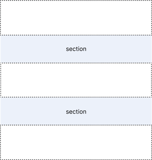 Section spacing